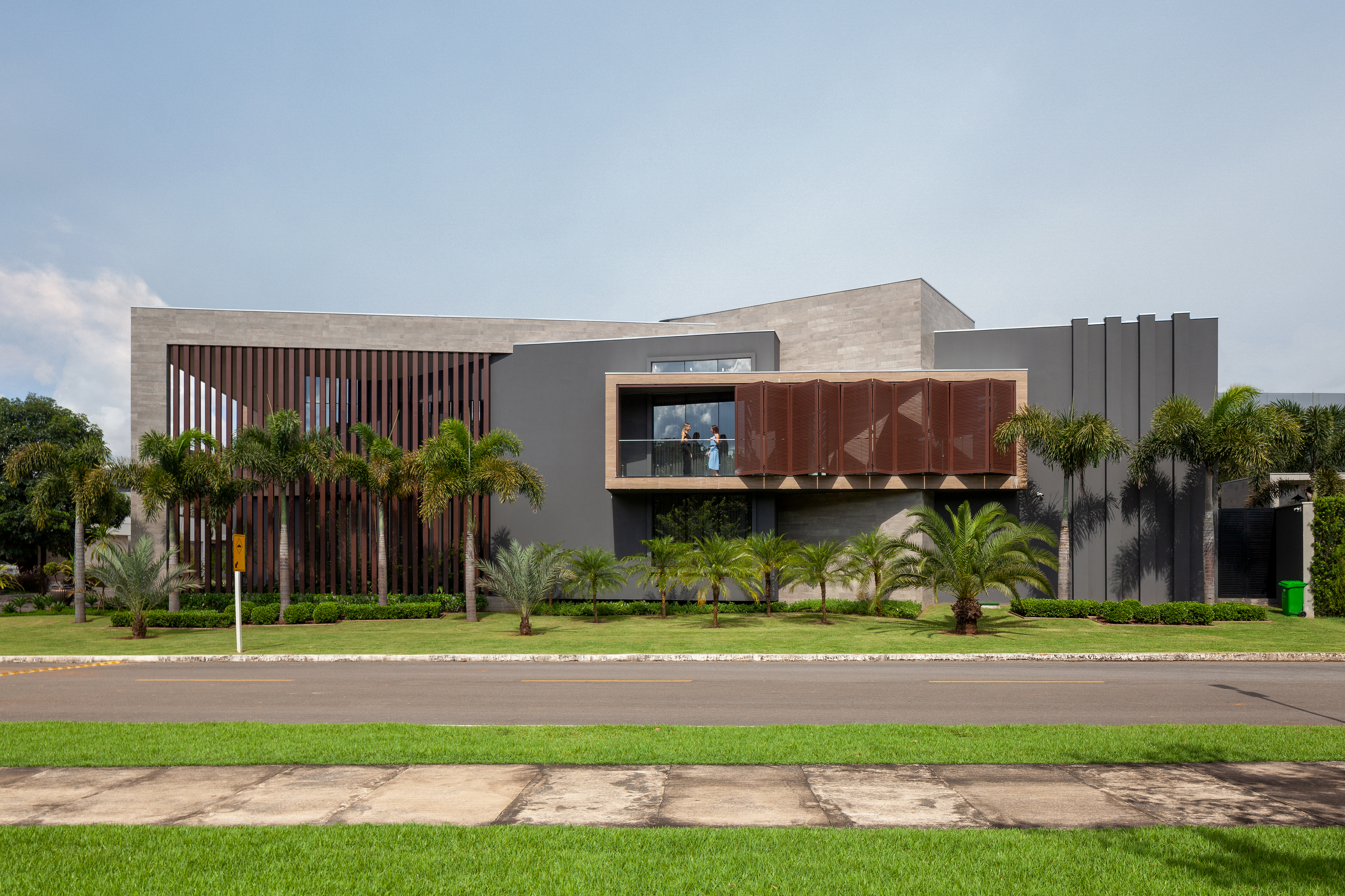 Fachada residencial panorâmica